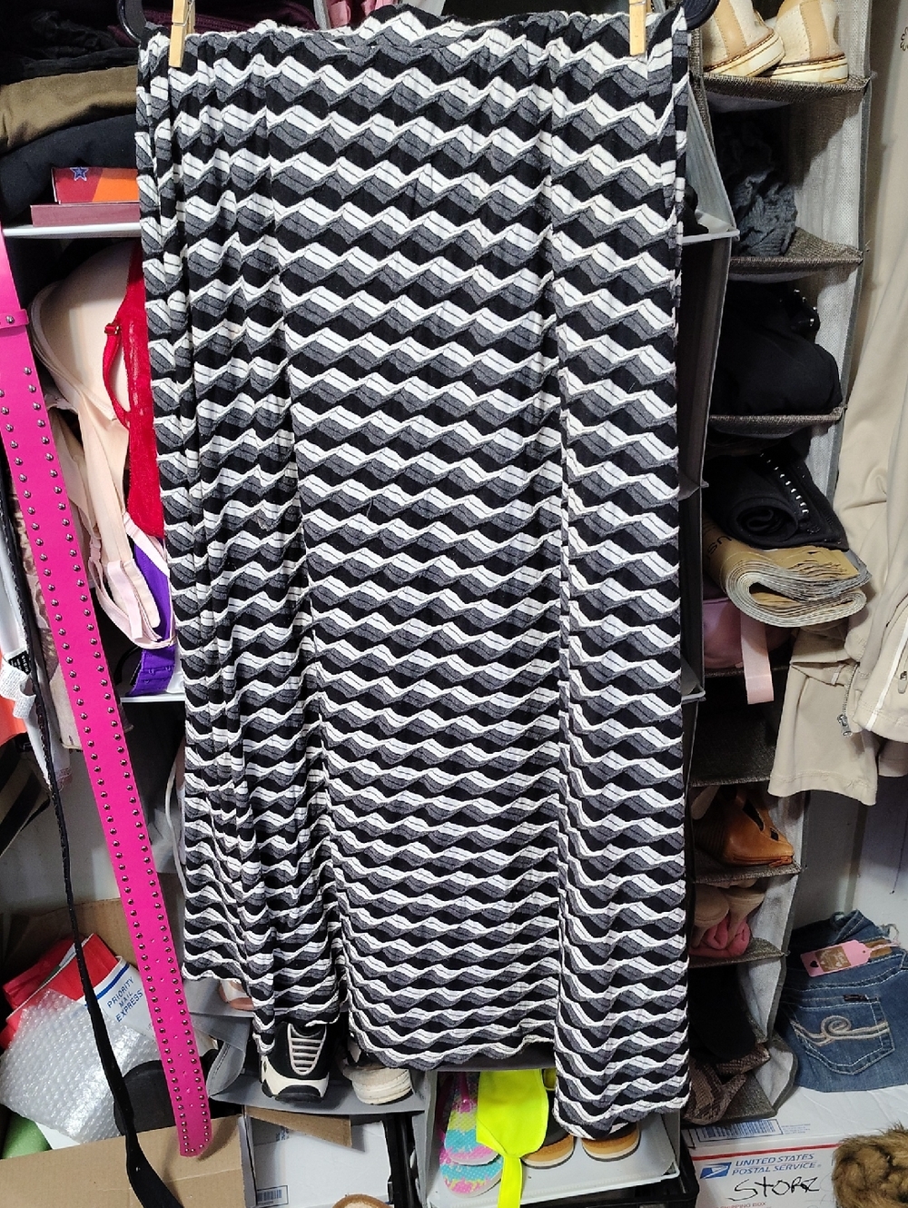 Zac And Rachel Black and White Patterned Women's Skirt